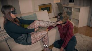 4k "PART 2 at your feet goddess" lezdom lesbian foot worship lesbian foot domination sweaty nylon stinky nylon dirty feet pantyhose worship nylon feet foot foot smothering foot smelling wrinkled soles stinky feet