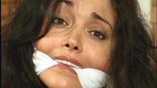 Beautiful Playmate Devin DeVasquez and her pretty bare-breasted friend Antonia struggle bound and gagged together!