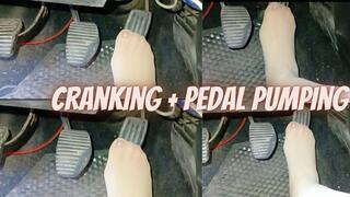 Pedal pumping + cranking + stockings