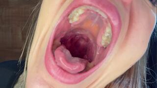 Swollen tonsils irritated by yawning