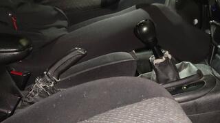 Sarah Cranking & Draining The Battery At The Mall - Hot Passenger View