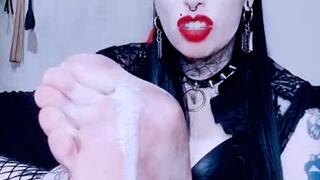 Dirty Goth Feet Domination – Lick My Spitty Soles & Get Trampled