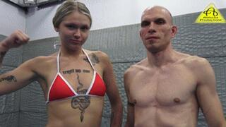 Julianna vs Michael mixed wrestling