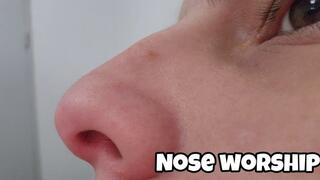 Worship my big roman nose- Nose close up and exploration