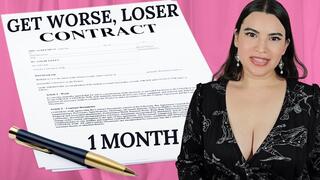 GET WORSE LOSER CONTRACT - Real 1 Month Loser Reprogramming Guidance with Countess Wednesday - Humiliation, Sexual Rejection, Loser Porn, Mental Domination MP4 1080p