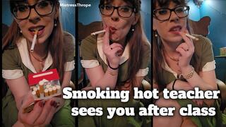 Smoking hot teacher sees you after class