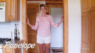 Penelope 3 Minute Nude Strip Tease & Display