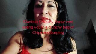 Giantess Crunchy Burpy vore eating you in a crunchy bag of Chips and burping mkv