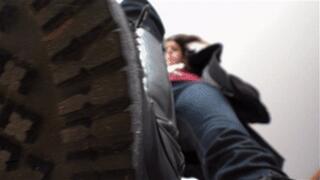 Doc Martens boots look brutal on skinny colleen, fc089h 720p