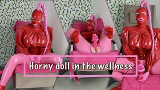 Horny doll in the wellness