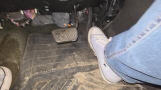 Returning from the store in Converse