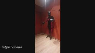 Bizarre Latex Creatures: Gasmask, Inflatable Mittens & Alien Lust