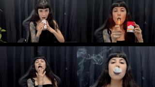 Smoking another delicious Marlboro