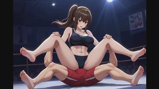 Mixed Wrestling Confessions #155B: New Year's Domination Delight (Animated)