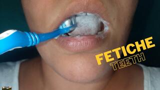 My teeth are white and smooth