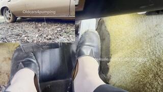 Barefoot REVVING my 1975 Buick 350! 3 different views!