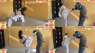 80kg, Black Belt Karate Girlfriend, Hard Kick Punishment, Game 4, part 2
