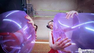 Q1098 Mean cheerleeders pop balloons in your face - 1080p