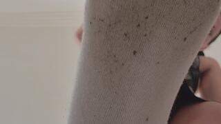 Humiliation with extremely dirty socks