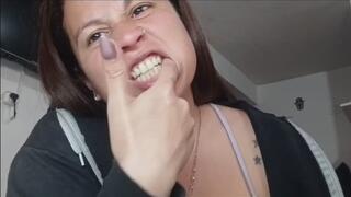 Sucking my fingers as if they were something else…