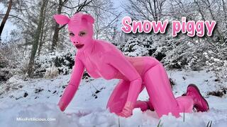 Snow piggy