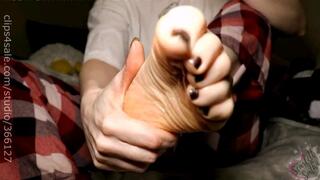 Oiled Soles and Dark Nail polish