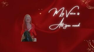 All you need is My voice audio mesmerising clip