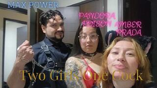 Fatal Allure Debut Threesome – Handcuffed Girls Vibrator Tease, Hitachi Pussy passioin & Pandora Sucks Max While Amber Watches