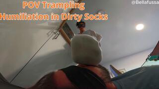 POV Trampling Humiliation in Dirty Socks