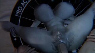 Spooky Busty visitor a helpful fuck