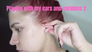 Playing with my ears and earlobes 2