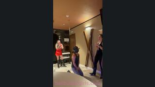 Whoever knocks Mister U down... wins! (kicking competition)