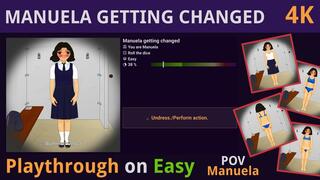 Manuela getting changed (Playthrough, Easy, POV: Manuela) - 4K UHD MP4
