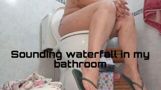 Sounding waterfall in my bathroom