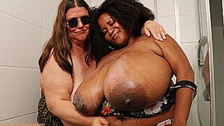 Maja meets Pam Part 253 - Maja and Pam take a Hot Shower Part 2 (Clip No 2883 - wmv version)