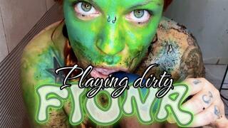 Fiona playing in the mud