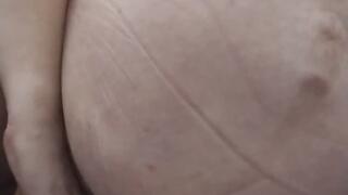 Jessa Bella Intense Orgasm Massively Pregnant Belly