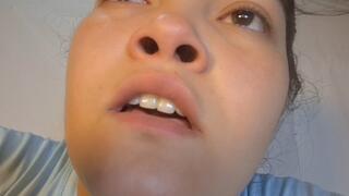 Girl Sneezing - Uncontrollable Sneezing Attack and Body Reaction in POV