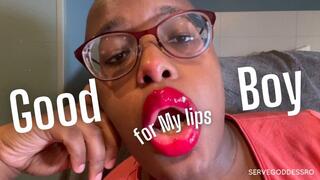 Good Boy for My Lips - Royal Ro lipstick femdom pov hd mp4 1080p