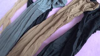 LorY and 5 pairs of nylon pantyhose will make you cum b