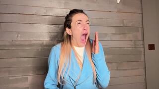 A business meeting ruined by yawning