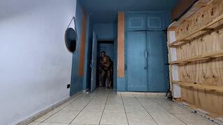 Skinny slave carrying his tall and strong master part 1 by Vittor Lamborghini and Victor full HD