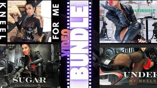 Goddess Worship Adoration Bundle: 4 Leather-Clad POV Rituals of Total Devotion - Discounted Savings!