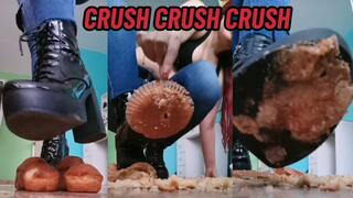 Crushing food with my high boots