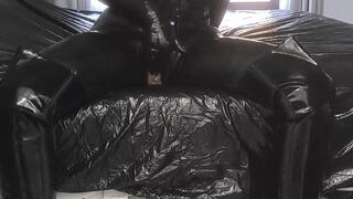 Rubberdoll with dildo play toys