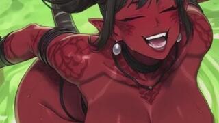 106. Hot Demon in green lava pool (Ai animation)