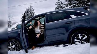 Stuck in the Snow: Messa Rae’s Battle with a low car Battery and Stuck SUV in a Winter Storm.