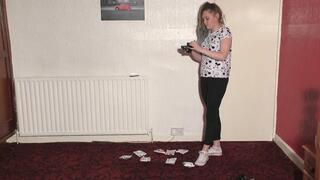 Sophie Stepping On Bags Of Potato Chips Beneath Her Converse