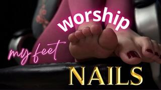 worship my feet nails