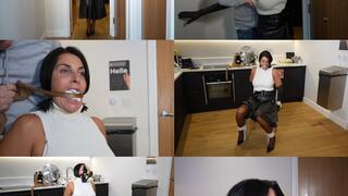 Sarah wild, strict & kinky teachers bondage repercussions. Leather bound, stocking gagged (mp4)